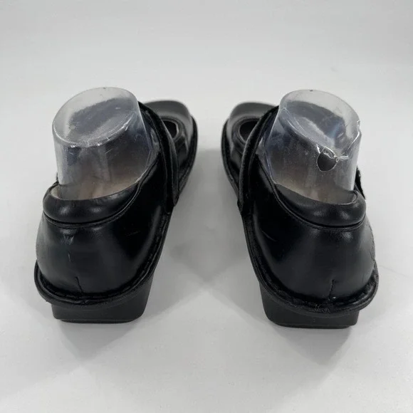 Allegria Belle 640 Black Leather Mary Jane Flats Comfort Shoes Women Size 9.5 - Picture 7 of 7